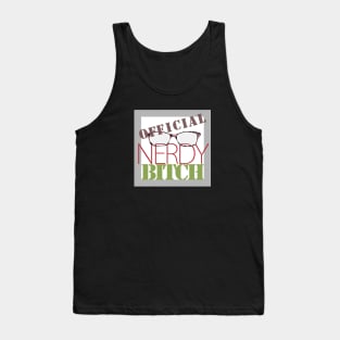 Official Nerdy Bitch Logo Tank Top